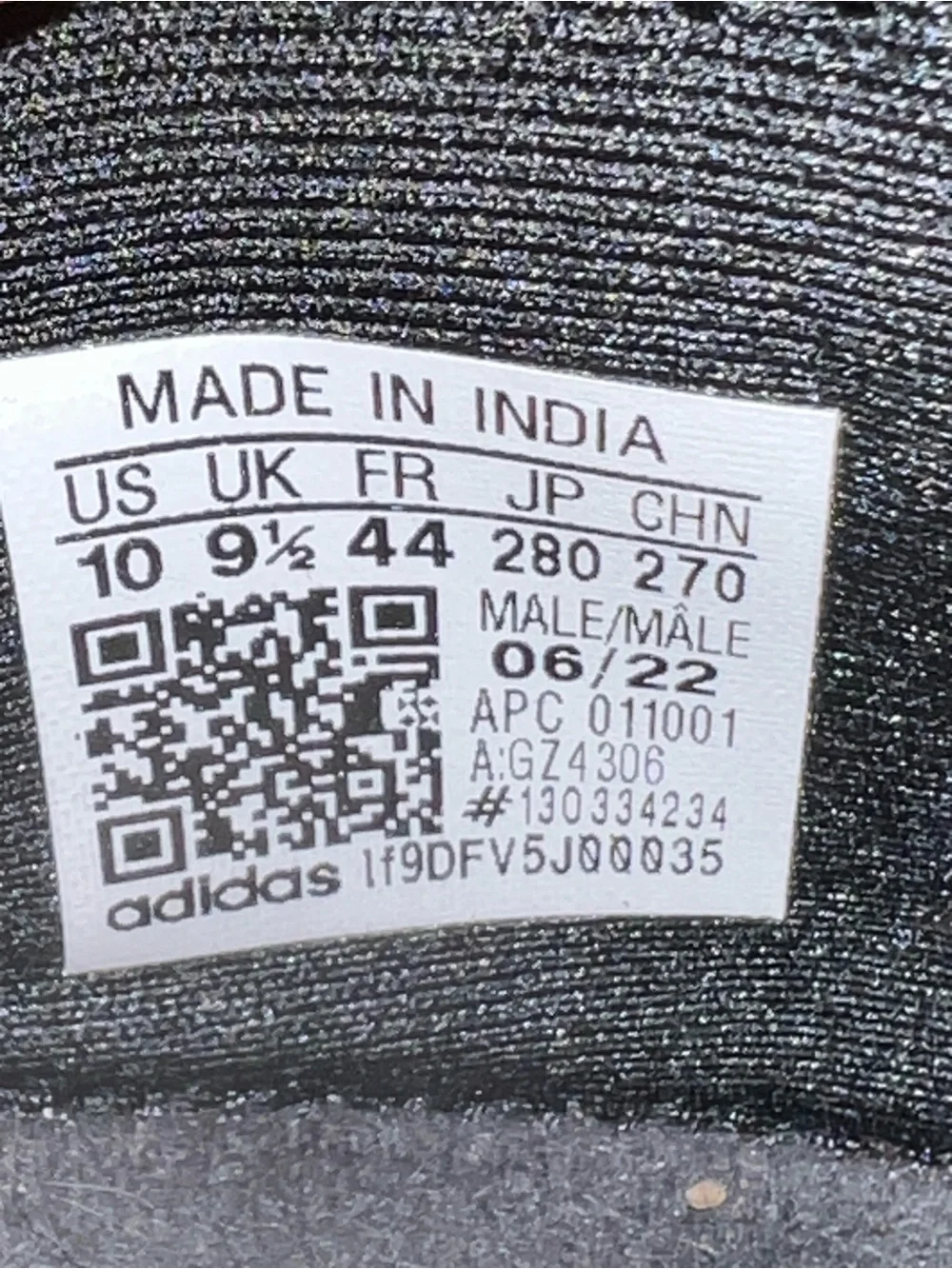 adidas Black Knit Lace-Up Sneakers